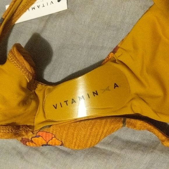 Vitamin A Mila Bandeau Bikini Top California Bottoms Florange - Picture 11 of 11